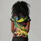 Ethiopia National Day 1991 Women V-Neck T-Shirt Habesha Lion Of Judah