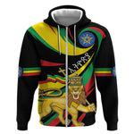 Ethiopia National Day 1991 Zip Hoodie Habesha Lion Of Judah
