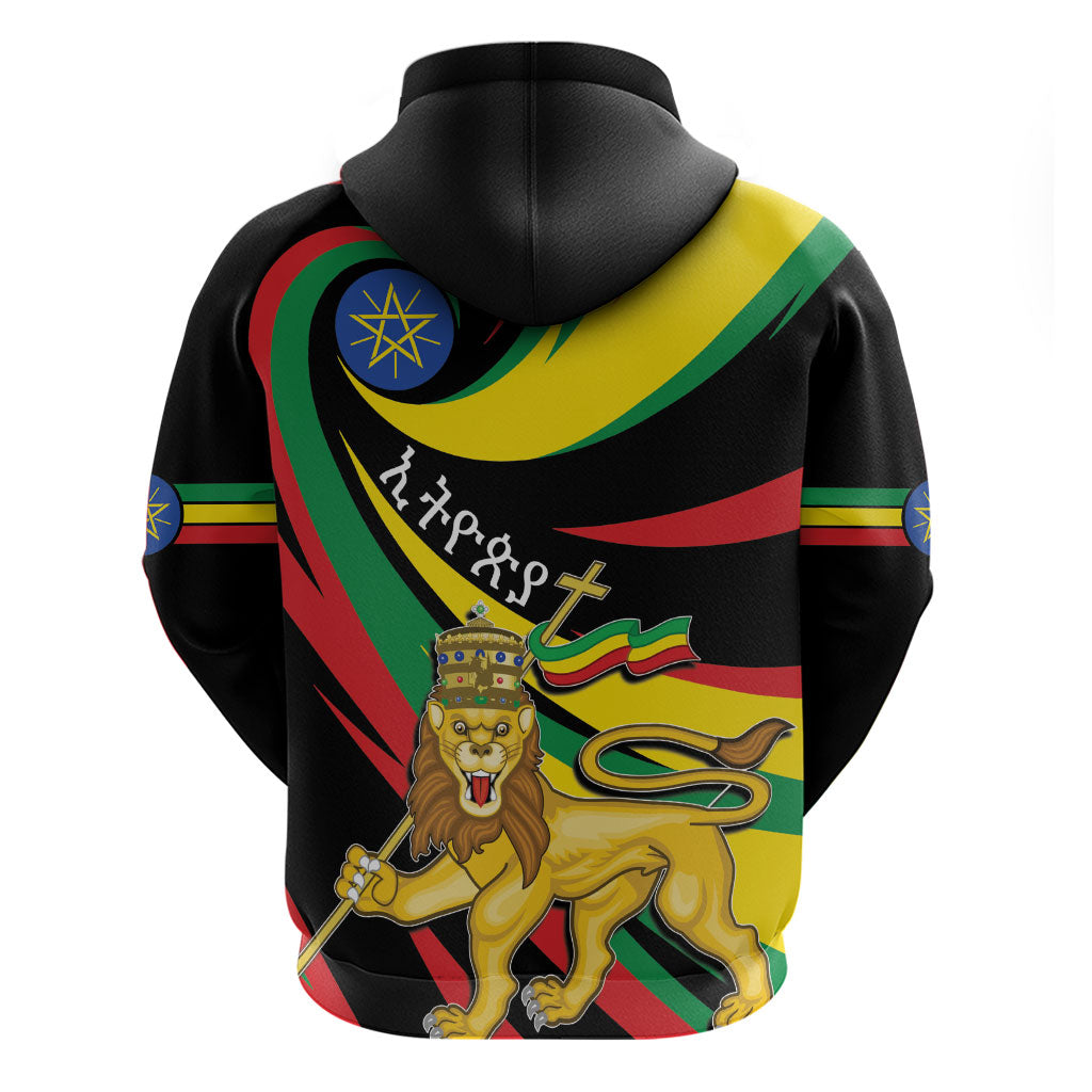 Ethiopia National Day 1991 Zip Hoodie Habesha Lion Of Judah