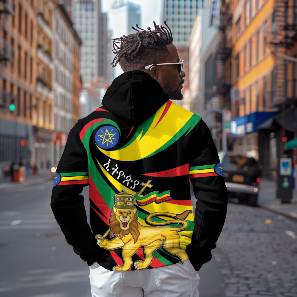 Ethiopia National Day 1991 Zip Hoodie Habesha Lion Of Judah