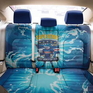 Blue Shark Cape Verde Football Back Car Seat Cover First World Cup 2026 - African Pride