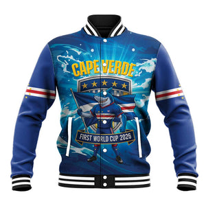 Blue Shark Cape Verde Football Baseball Jacket First World Cup 2026 - African Pride