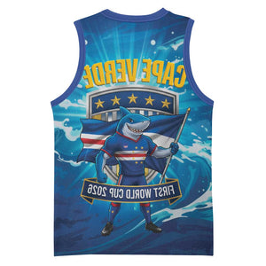 Blue Shark Cape Verde Football Basketball Jersey First World Cup 2026 - African Pride