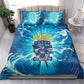 Blue Shark Cape Verde Football Bedding Set First World Cup 2026 - African Pride