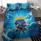 Blue Shark Cape Verde Football Bedding Set First World Cup 2026 - African Pride