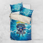 Blue Shark Cape Verde Football Bedding Set First World Cup 2026 - African Pride