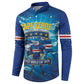Blue Shark Cape Verde Football Button Sweatshirt First World Cup 2026