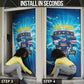 Blue Shark Cape Verde Football Door Cover First World Cup 2026