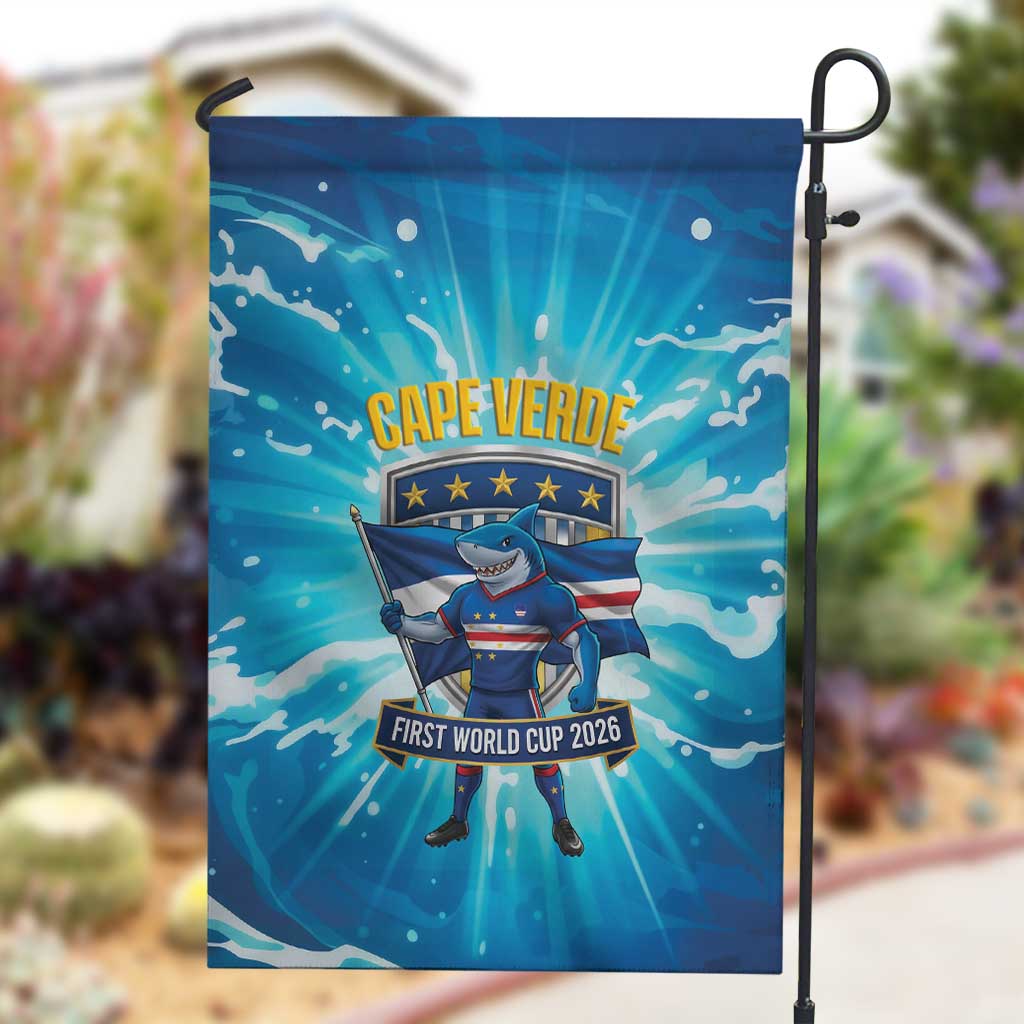 Blue Shark Cape Verde Football Garden Flag First World Cup 2026 - African Pride