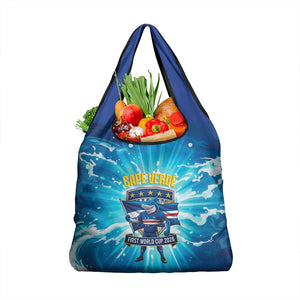 Blue Shark Cape Verde Football Grocery Bag First World Cup 2026 - African Pride