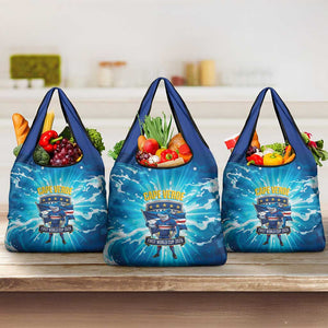 Blue Shark Cape Verde Football Grocery Bag First World Cup 2026 - African Pride
