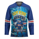 Blue Shark Cape Verde Football Hockey Jersey First World Cup 2026