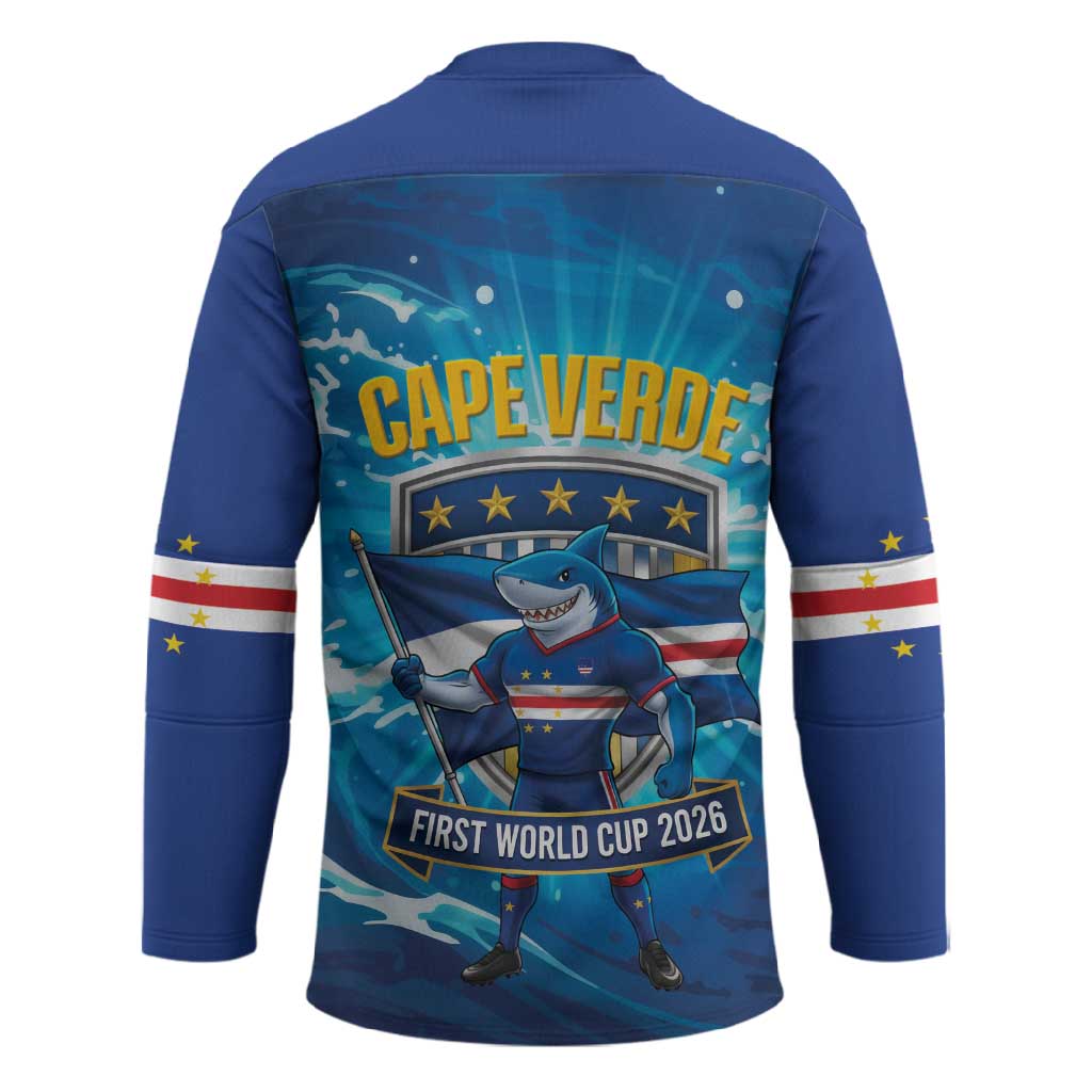Blue Shark Cape Verde Football Hockey Jersey First World Cup 2026
