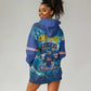 Blue Shark Cape Verde Football Hoodie Dress First World Cup 2026 - African Pride