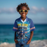 Blue Shark Cape Verde Football Kid Hawaiian Shirt First World Cup 2026 - African Pride
