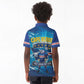 Blue Shark Cape Verde Football Kid Polo Shirt First World Cup 2026 - African Pride