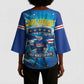 Blue Shark Cape Verde Football Kimono Sleeve Blouse First World Cup 2026