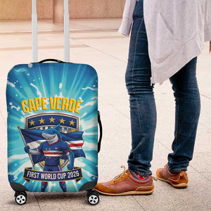 Blue Shark Cape Verde Football Luggage Cover First World Cup 2026 - African Pride