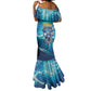 Blue Shark Cape Verde Football Mermaid Dress First World Cup 2026 - African Pride