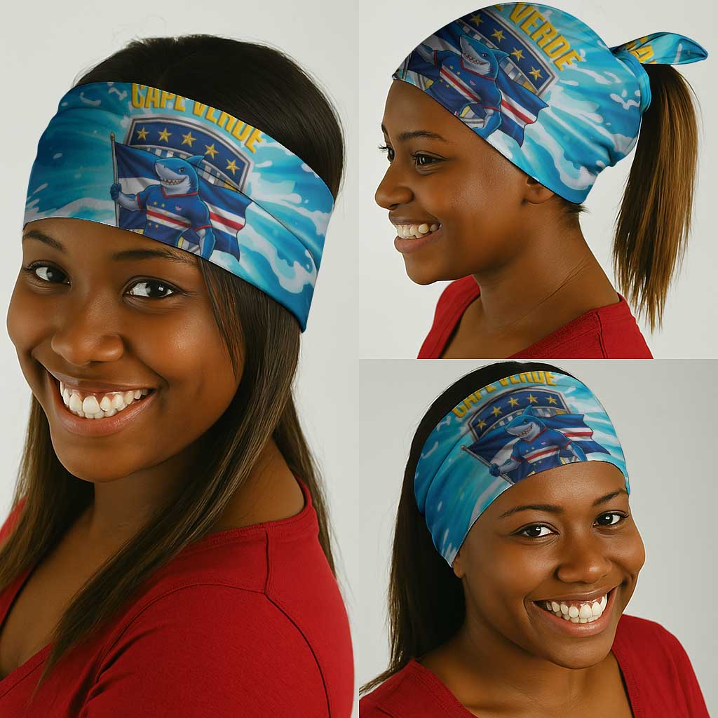 Blue Shark Cape Verde Football Neck Gaiter First World Cup 2026 - African Pride