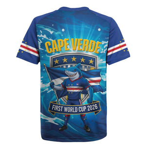 Blue Shark Cape Verde Football Rugby Jersey First World Cup 2026 - African Pride