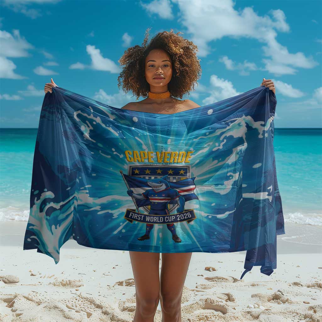 Blue Shark Cape Verde Football Sarong First World Cup 2026 - African Pride