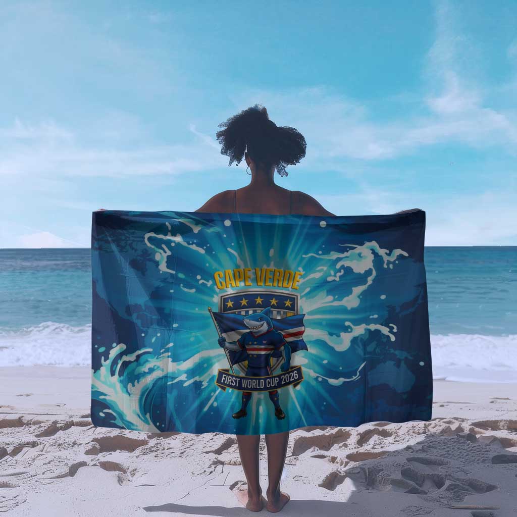 Blue Shark Cape Verde Football Sarong First World Cup 2026 - African Pride