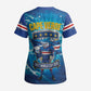 Blue Shark Cape Verde Football Scrub Top First World Cup 2026 - African Pride