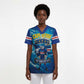 Blue Shark Cape Verde Football Scrub Top First World Cup 2026 - African Pride