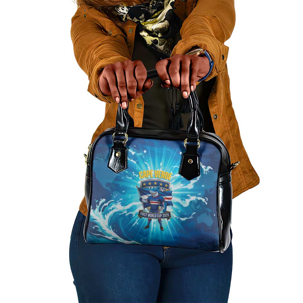 Blue Shark Cape Verde Football Shoulder Handbag First World Cup 2026 - African Pride