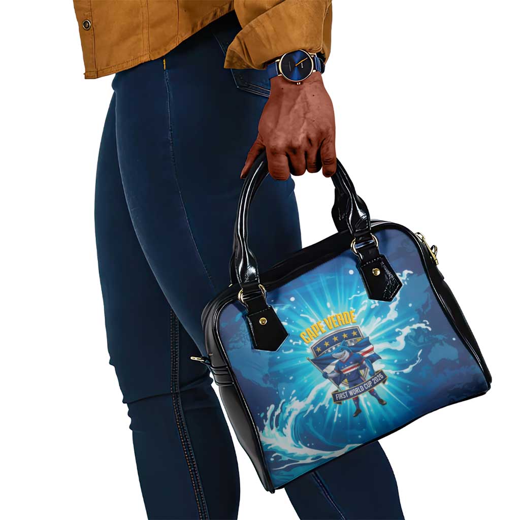Blue Shark Cape Verde Football Shoulder Handbag First World Cup 2026 - African Pride
