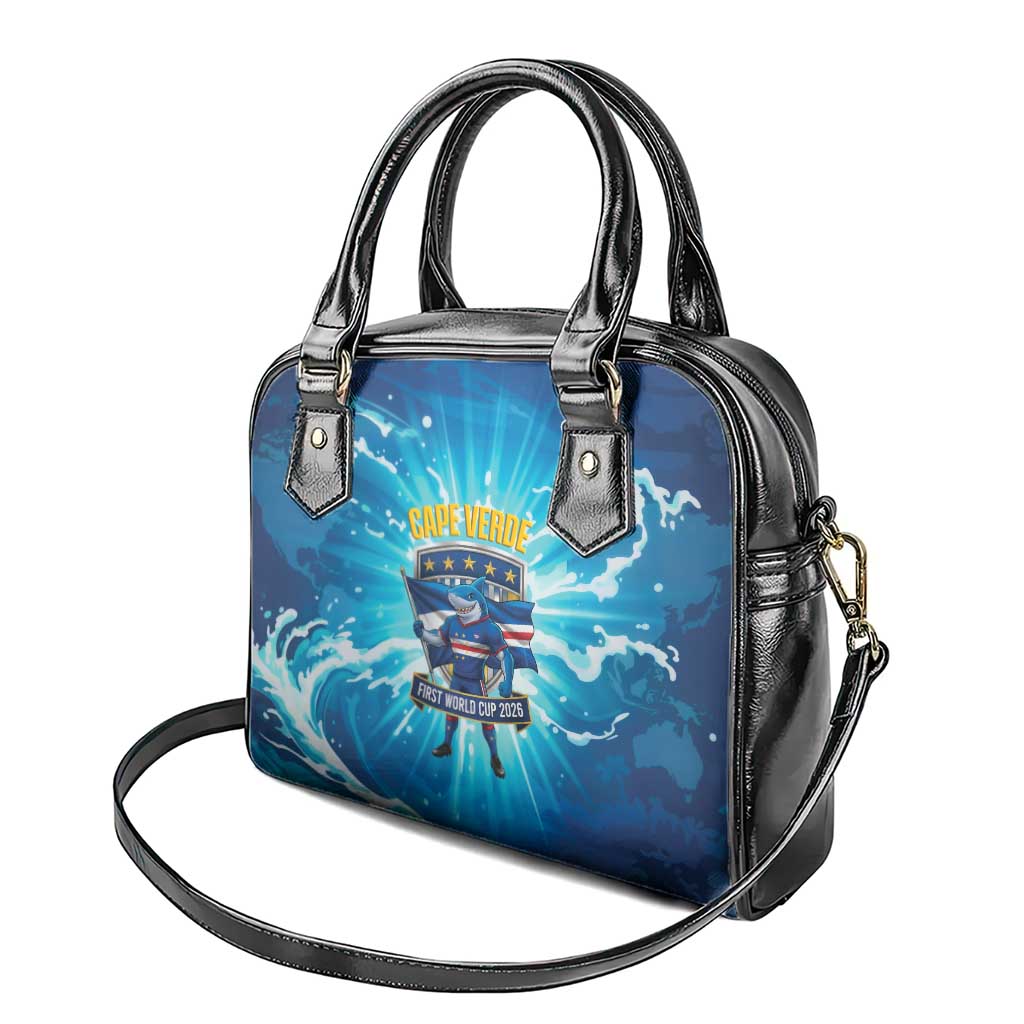 Blue Shark Cape Verde Football Shoulder Handbag First World Cup 2026 - African Pride