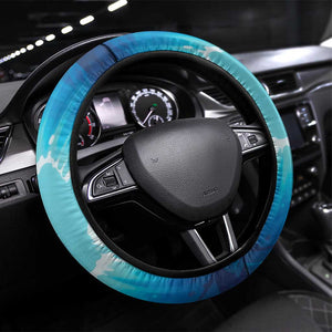 Blue Shark Cape Verde Football Steering Wheel Cover First World Cup 2026 - African Pride
