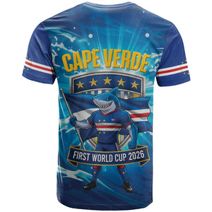 Blue Shark Cape Verde Football T shirt First World Cup 2026 - African Pride