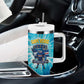 Blue Shark Cape Verde Football Tumbler With Handle First World Cup 2026 - African Pride