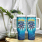Blue Shark Cape Verde Football Tumbler With Handle First World Cup 2026 - African Pride