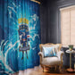 Blue Shark Cape Verde Football Window Curtain First World Cup 2026 - African Pride