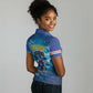 Blue Shark Cape Verde Football Women Polo Shirt First World Cup 2026 - African Pride