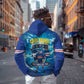 Blue Shark Cape Verde Football Zip Hoodie First World Cup 2026 - African Pride