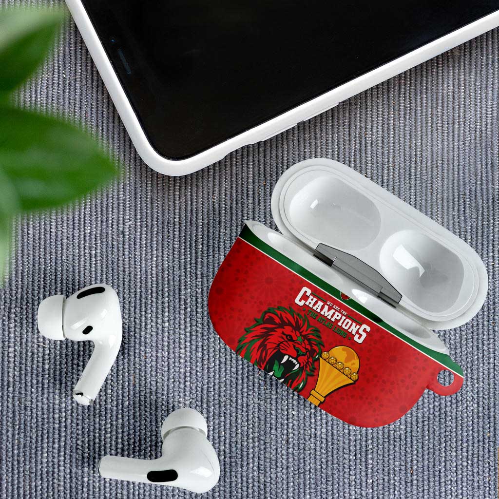 Morocco Champions Football AirPods Case Atlas Lions Rise