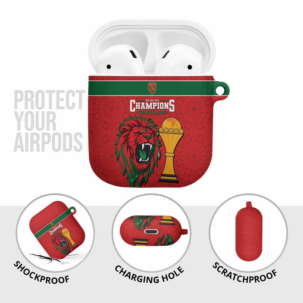 Morocco Champions Football AirPods Case Atlas Lions Rise