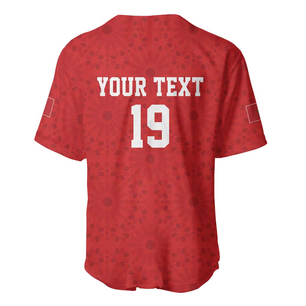 Morocco Champions Football Custom Baseball Jersey Atlas Lions Rise