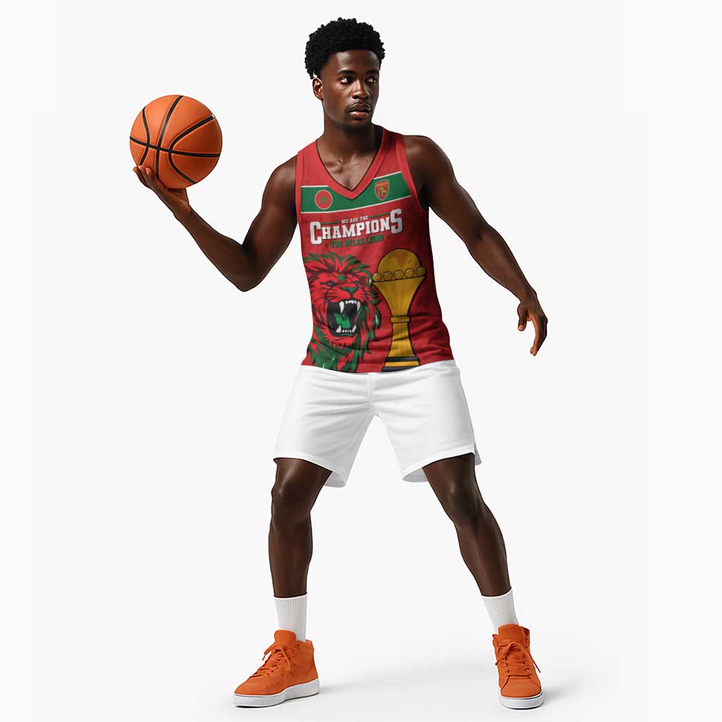 Morocco Champions Football Custom Basketball Jersey Atlas Lions Rise