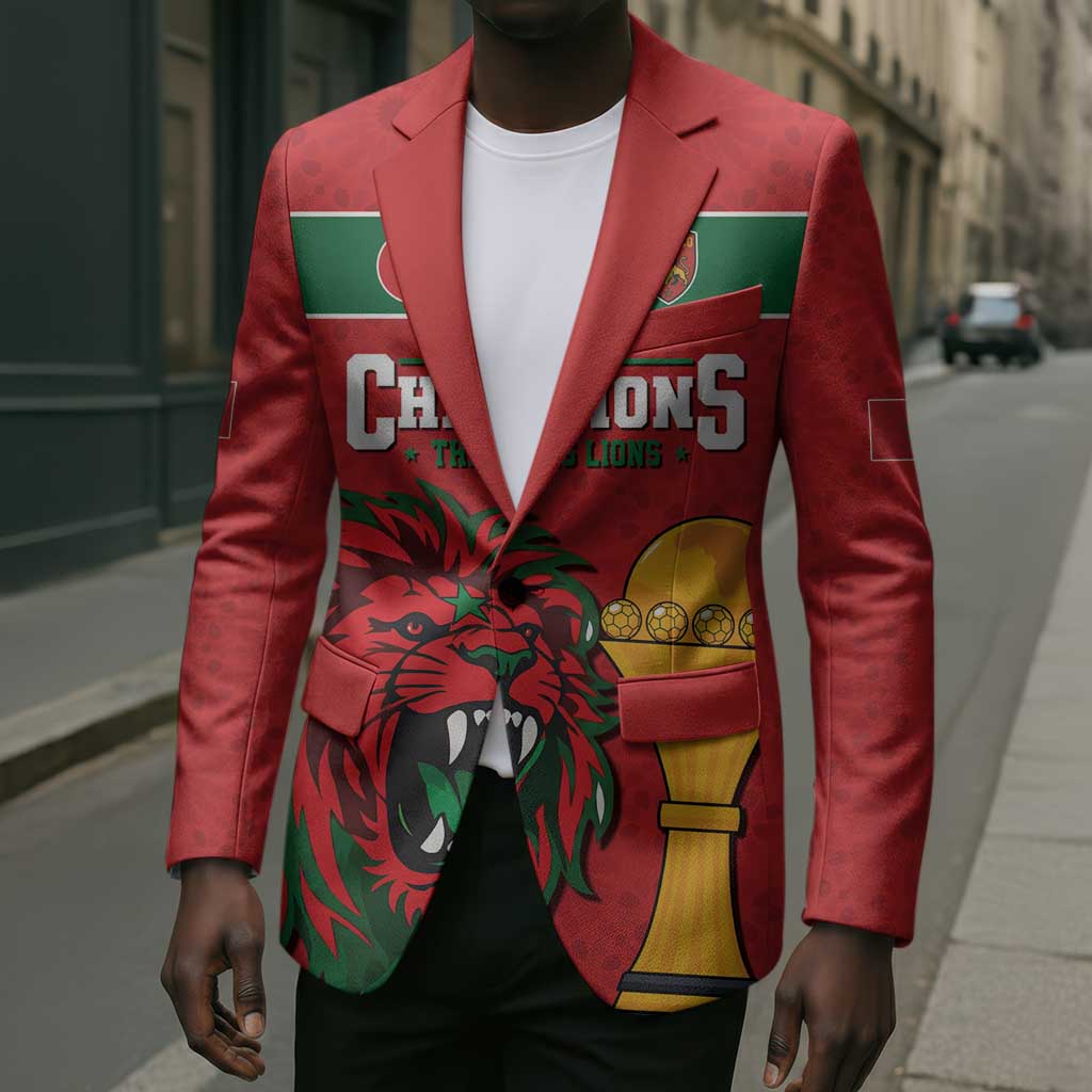 Morocco Champions Football Custom Blazer Atlas Lions Rise