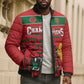 Morocco Champions Football Custom Bomber Puffer Jacket Atlas Lions Rise