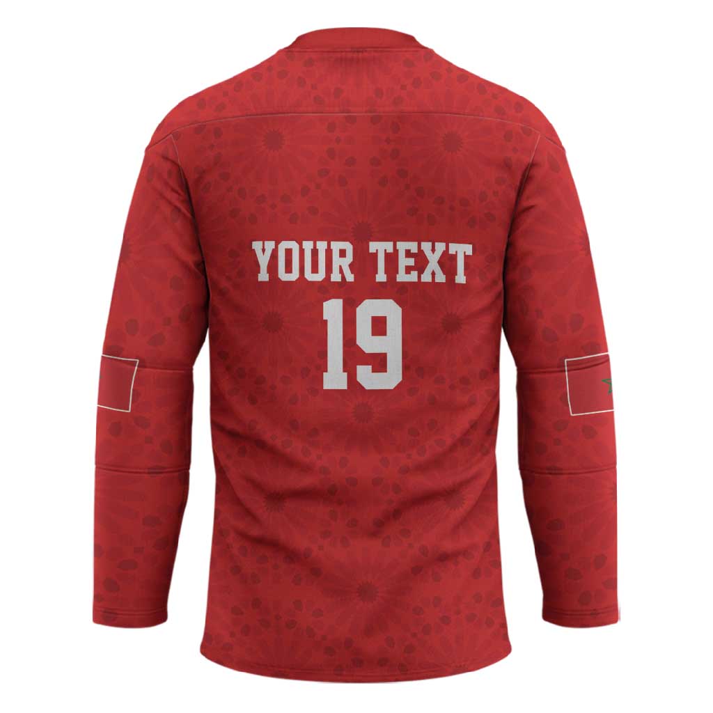 Morocco Champions Football Custom Hockey Jersey Atlas Lions Rise