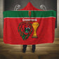 Morocco Champions Football Hooded Blanket Atlas Lions Rise