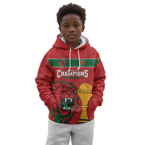 Morocco Champions Football Custom Kid Hoodie Atlas Lions Rise