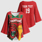 Morocco Champions Football Custom Kimono Sleeve Blouse Atlas Lions Rise