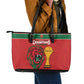 Morocco Champions Football Leather Tote Bag Atlas Lions Rise